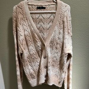 Volcom Beige Knit Cardigan Sweater